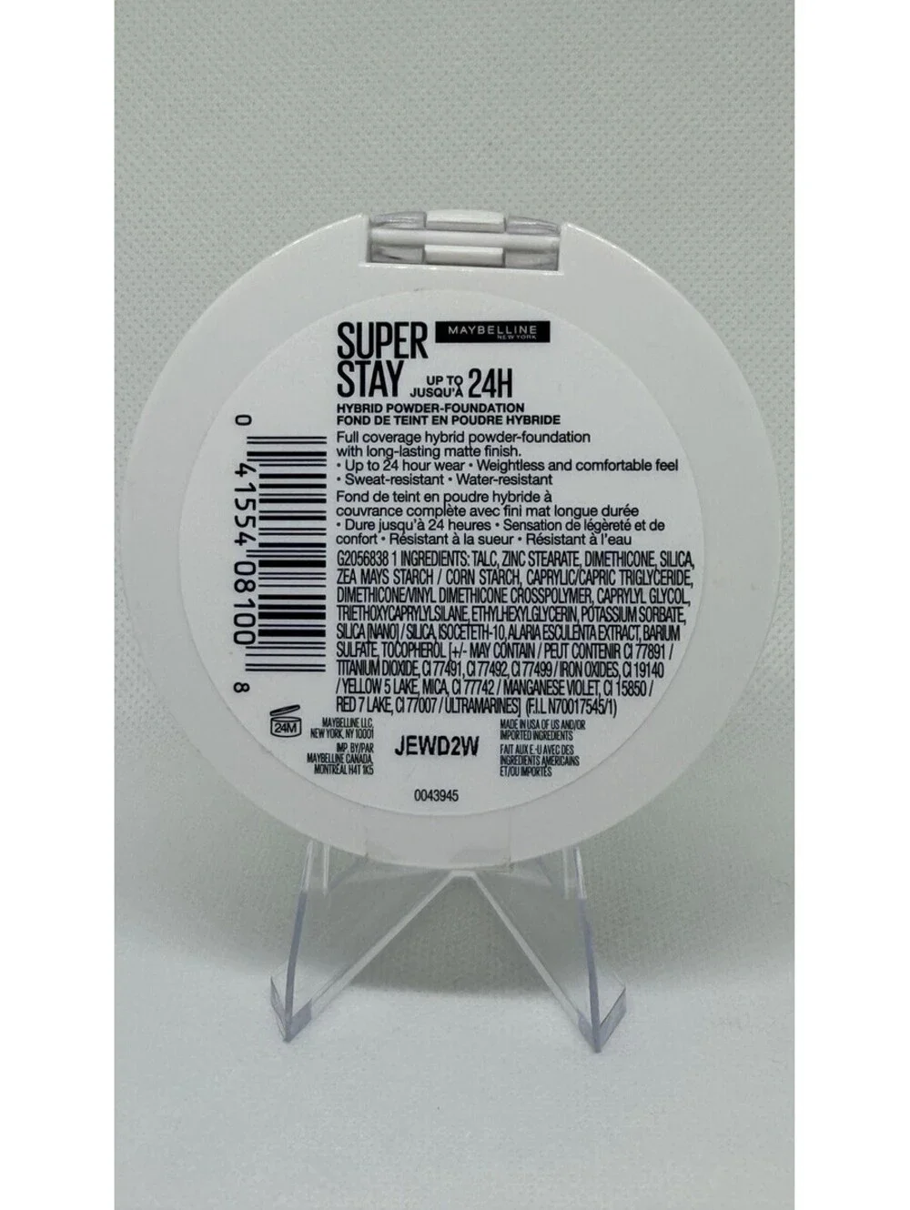 Maybelline New York Super Stay 24 Hour Hybrid Powder Foundation - 310